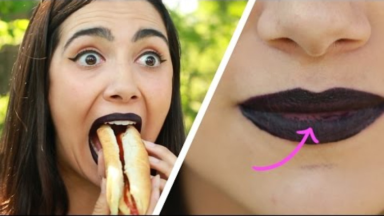 The Greatest Lipstick vs. Food Challenge
