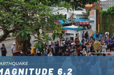 The latest earthquake in Indonesia with a magnitude of 6.2 shook Jember